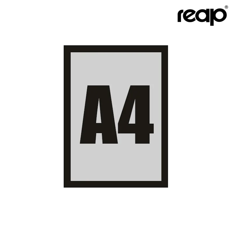 Magnētiskais plakāta rāmis A4 (melns)