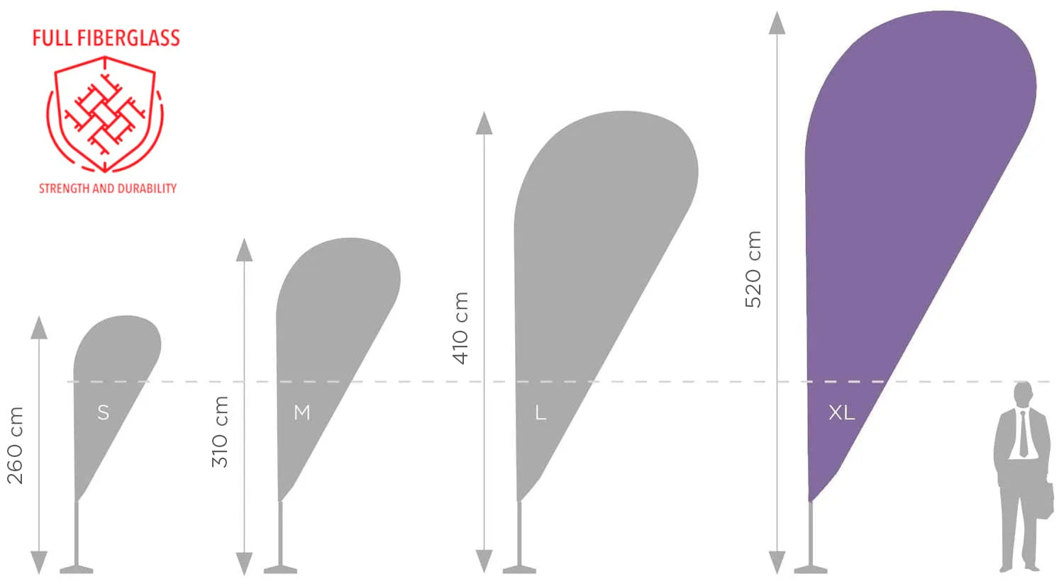 PRO Flagpole "XL" - 560 cm