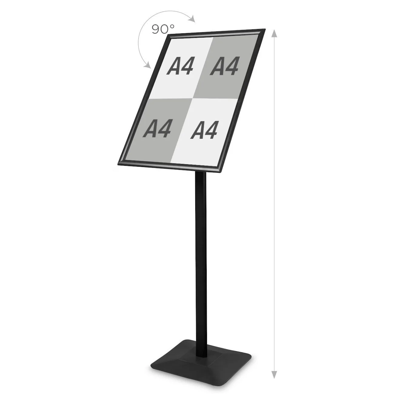 Ēdienkartes/info stends Premium melns - A2 — foto 11