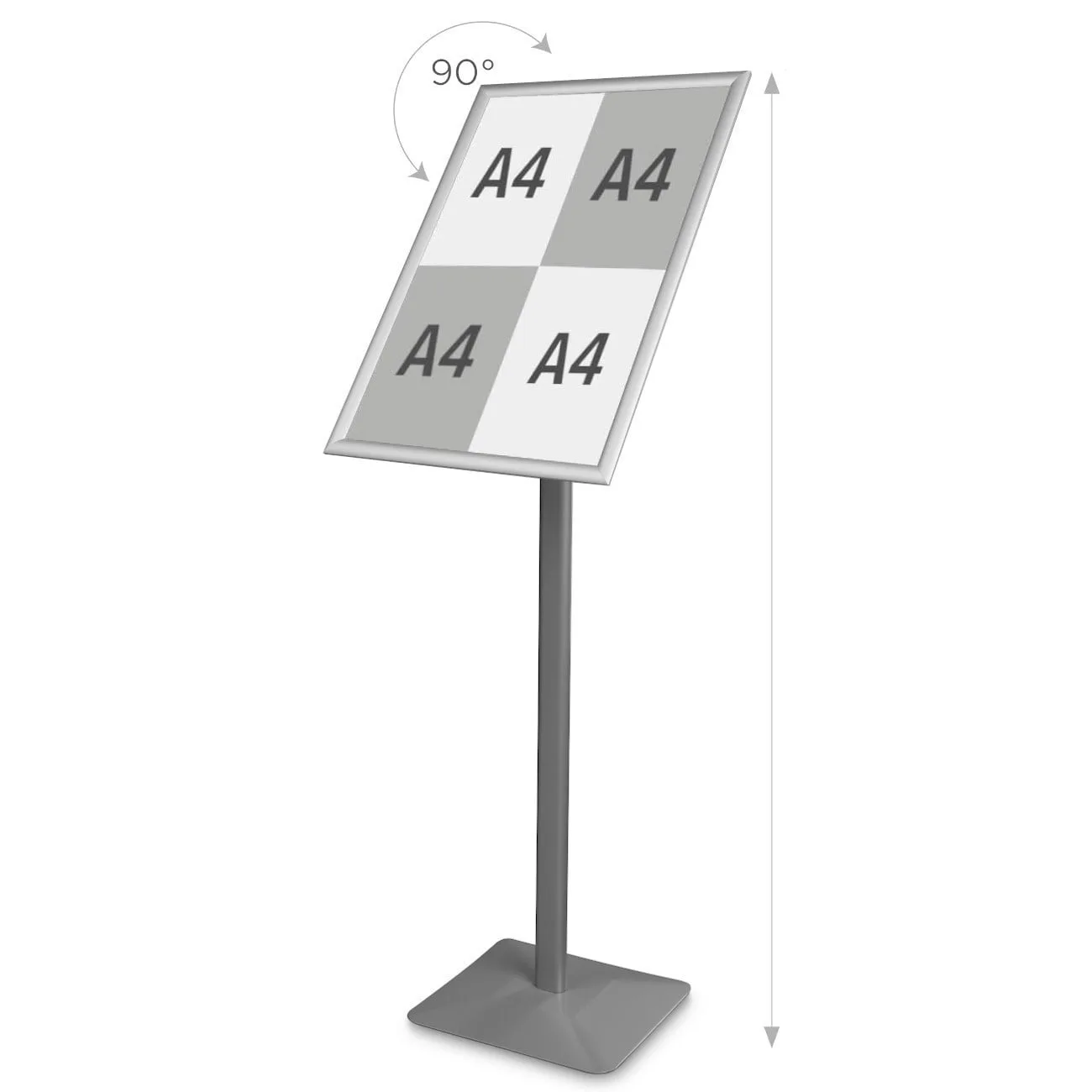 Ēdienkartes/info stends Premium sudrabs - A2 — foto 9