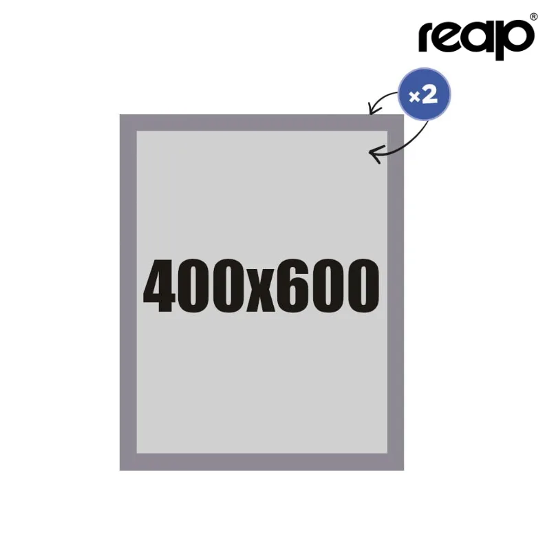 Reversā magnetiskā rāmis 400x600 mm – sudrabs