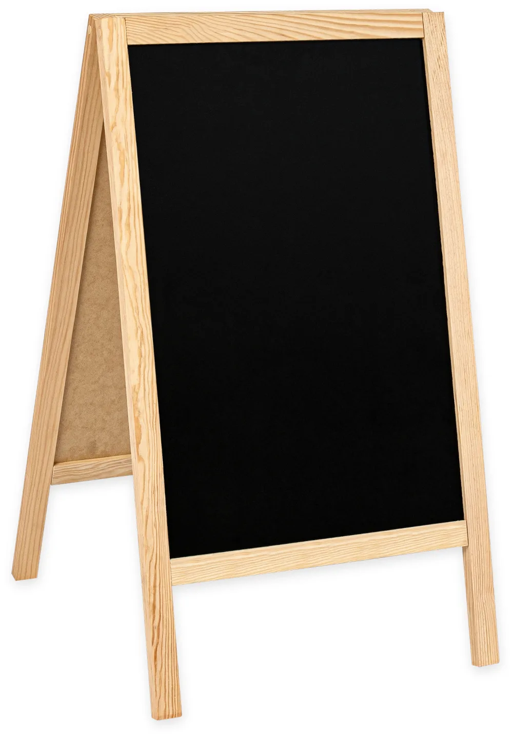 Chalkboard trotuāra zīme Classic S (51x90 cm) – naturala — foto 4