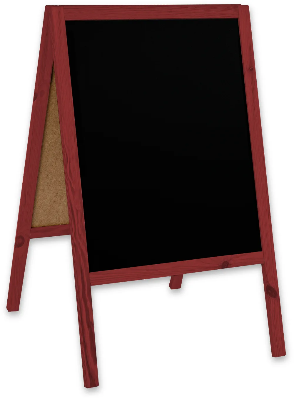 Chalkboard trotuāra zīme Classic M (60x100 cm) – sarkans — foto 4