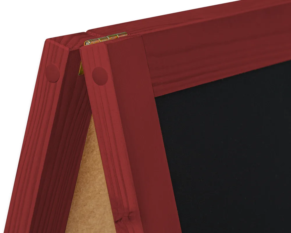 Chalkboard trotuāra zīme Classic M (60x100 cm) – sarkans — foto 6