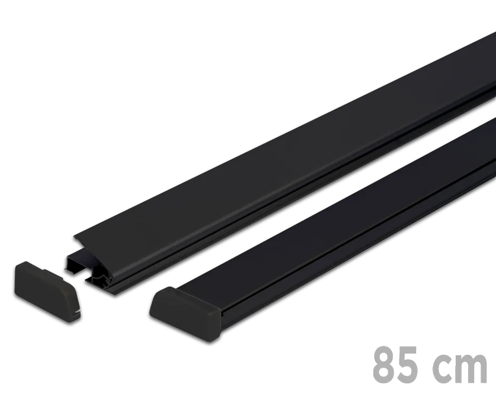 Standard poster rails 85 cm - black