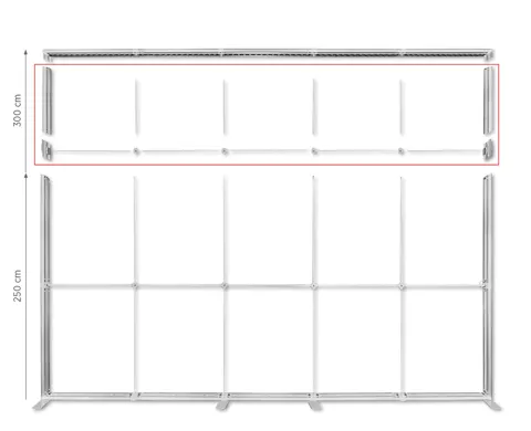 Height increase set for LUNIX™ 500x250 cm