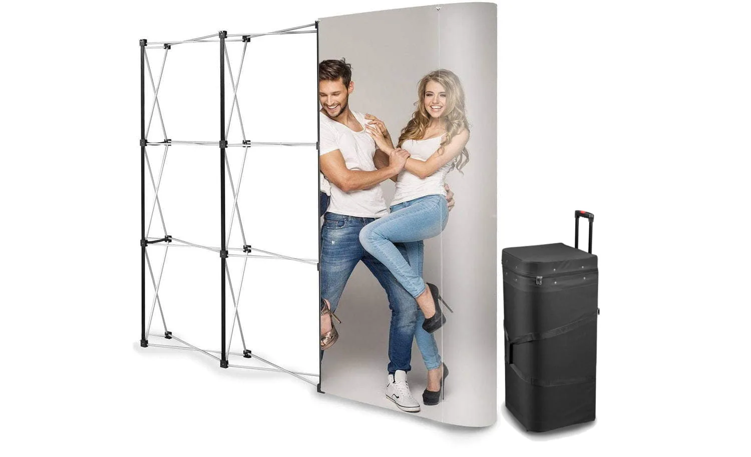 POP UP Straight 3x3 in a trolley case