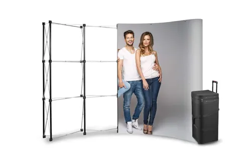 POP UP ARC 3x4 in a trolley case