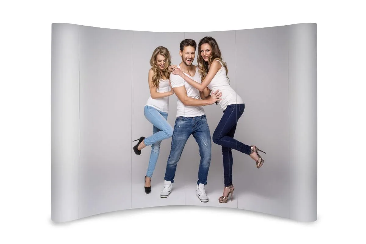 Magnetic Standard Pop Up wall - 3x4, arc, in a trolley case — foto 4