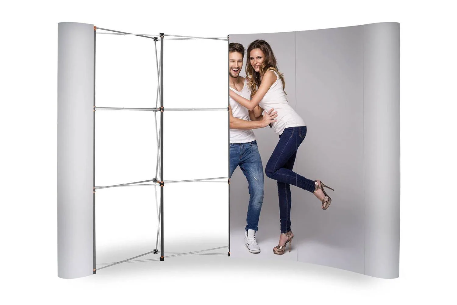 Magnetic Standard Pop Up wall - 3x4, arc, in a trolley case — foto 13