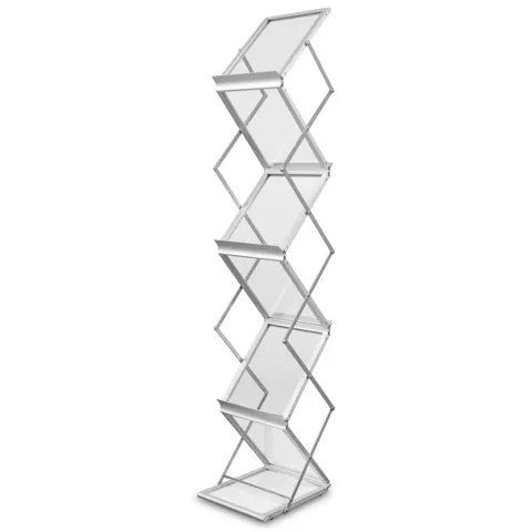 Montana brochure holder A4 in a bag - silver