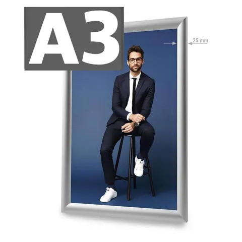 Snap frame Standard A3 (silver)