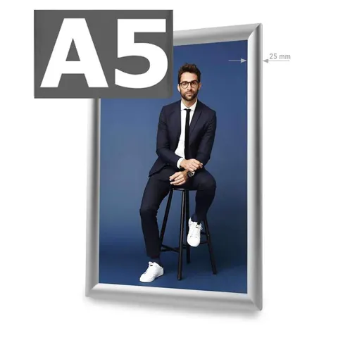 Snap frame Standard A5 (silver)