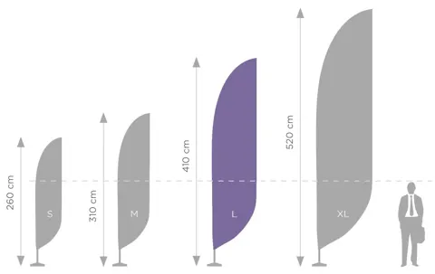 STANDARD FLAGPOLE "L" - 450 cm