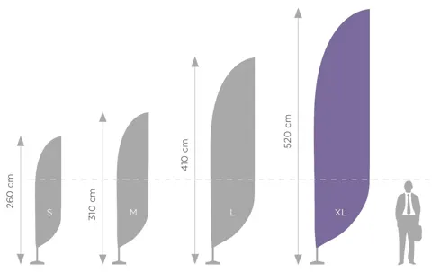 STANDARD FLAGPOLE "XL" - 550 cm