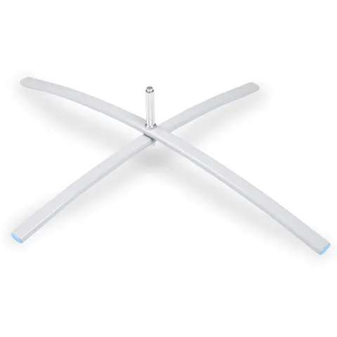 Iron tube cross base - grey
