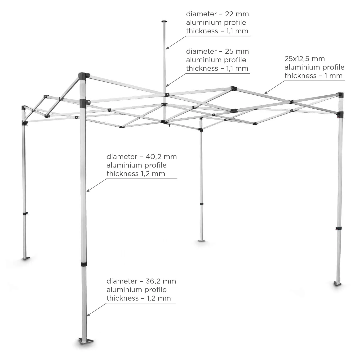 Aluminium tent frame «Everest» — foto 10