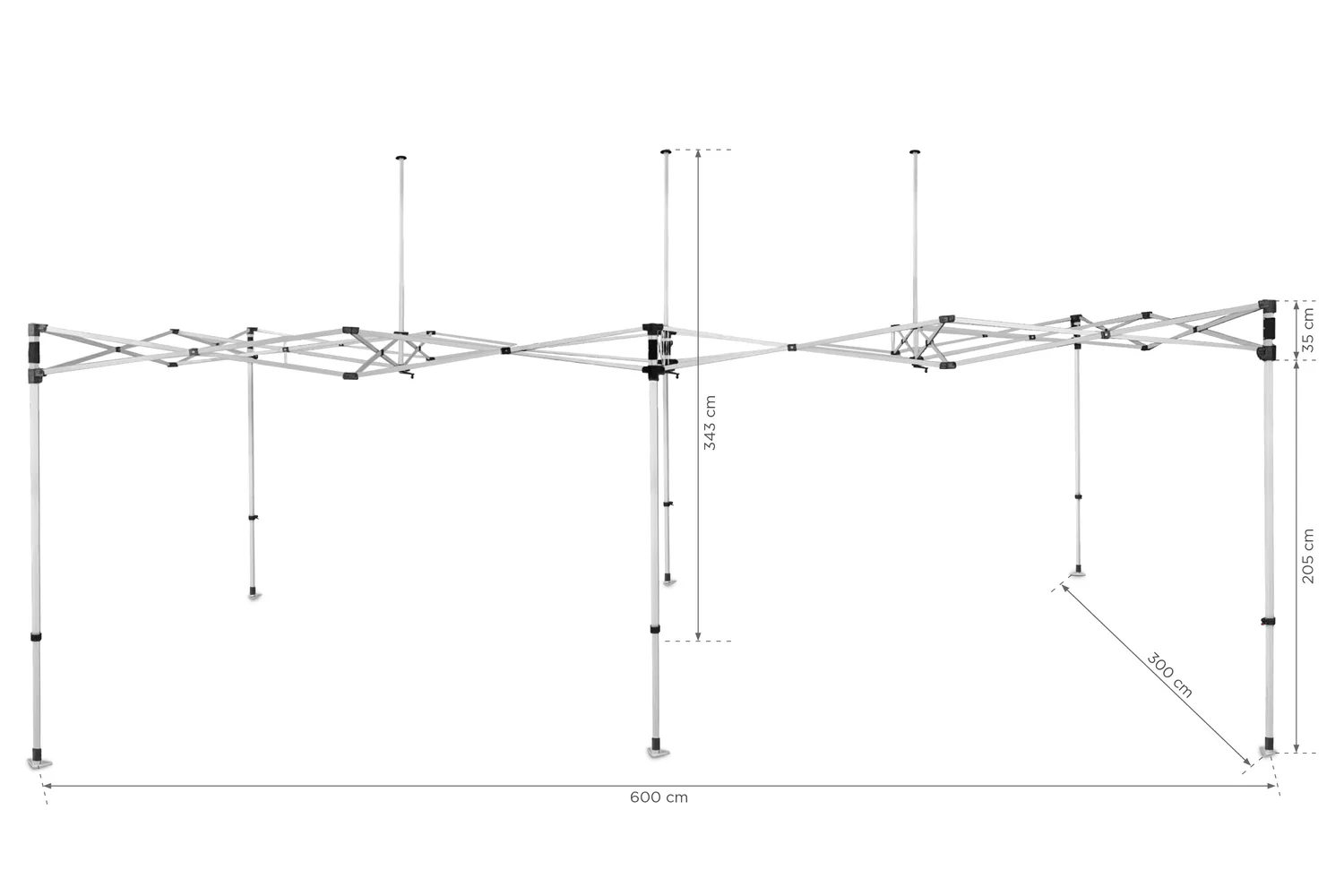 Aluminum tent frame "Everest" 3x6 (in a trolley bag) — foto 9