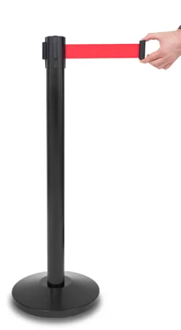 Barrier post "PREMIUM" - BLACK MATE, RED BELT