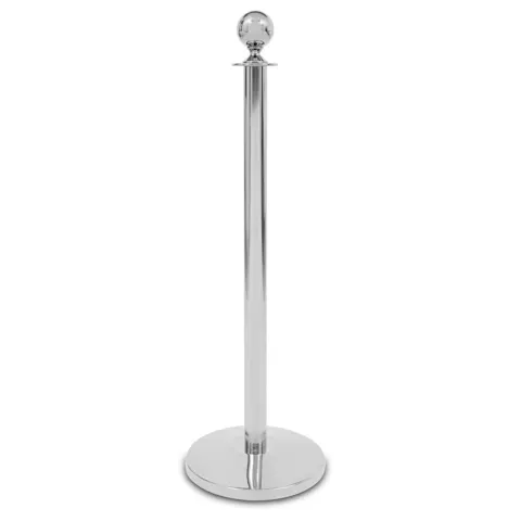 Hotel barrier post "ROYAL" - chrome