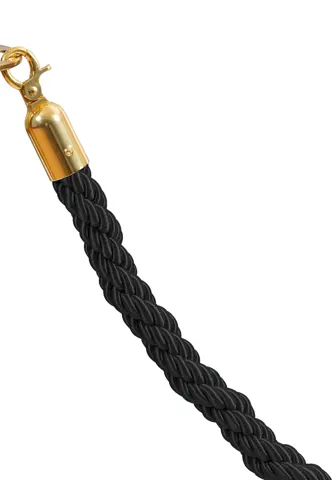 black rope - golden lock