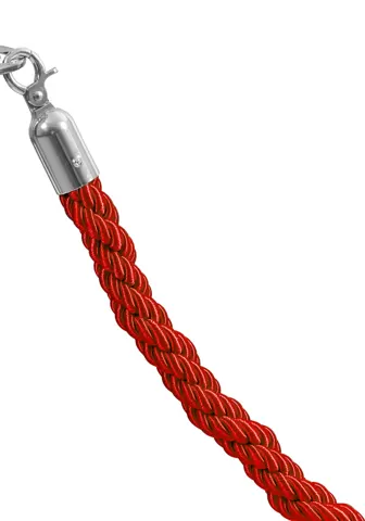 burgundy rope - chrome lock
