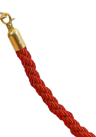 burgundy rope - golden lock