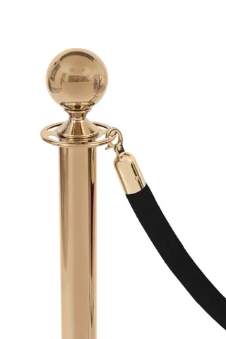 Black Velor rope - golden lock