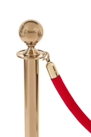 Burgundy velor rope - golden lock