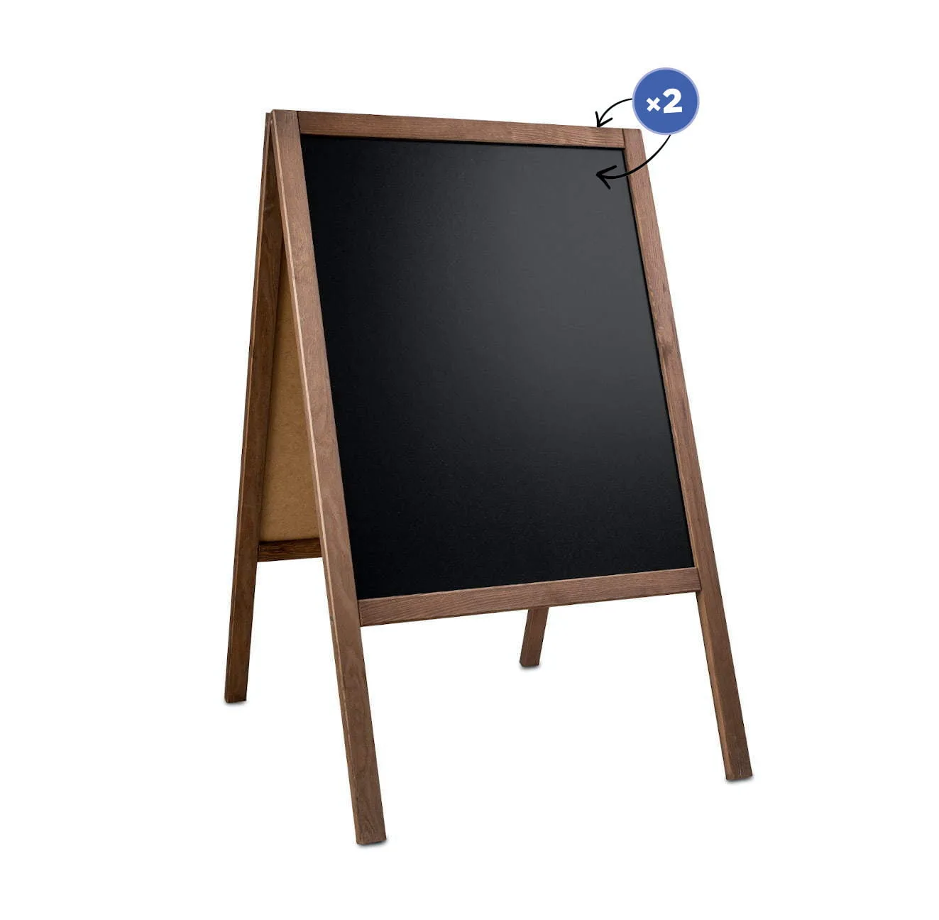 Krītas tāfele Classic M (60x100 cm) - brūna — foto 7