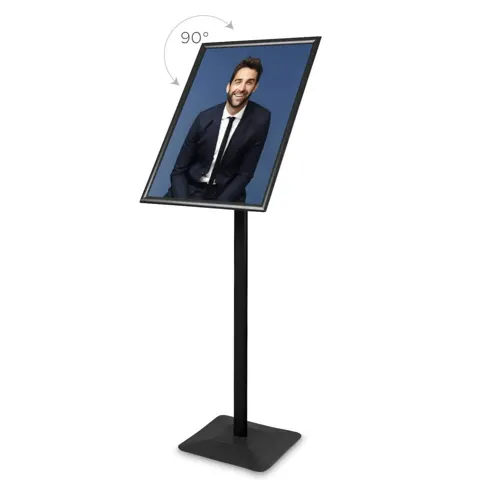 Menu/info stand Premium black - A2