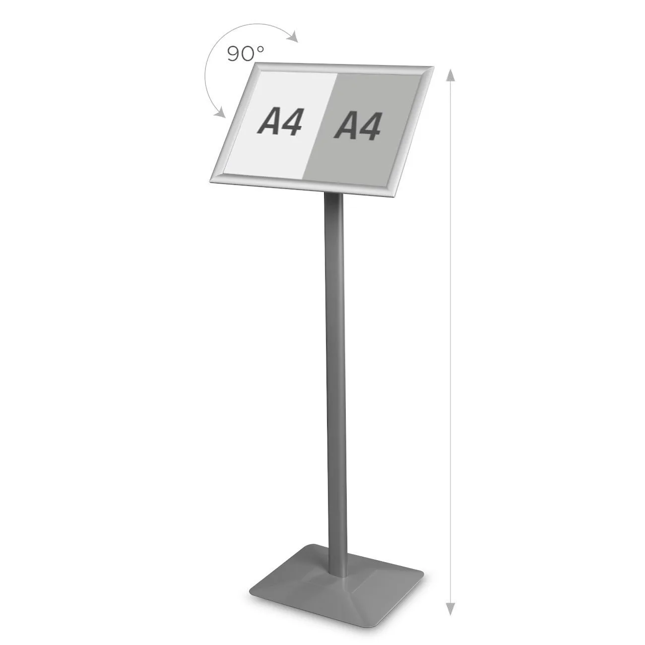 Menu/info stand Premium silver - A3 — foto 7
