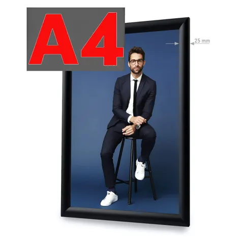 Snap frame Standard A4 (black)