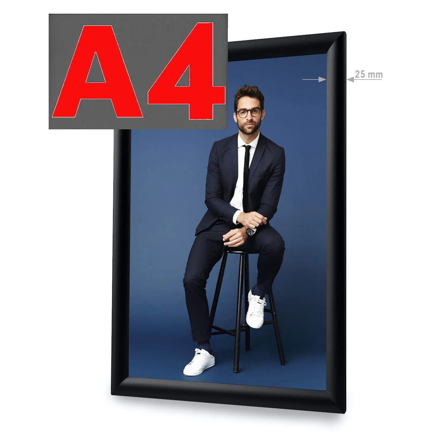 Snap frame Standard A4 (black)