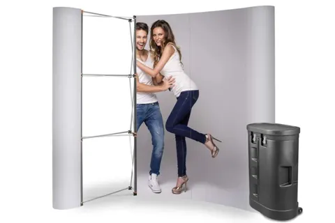 Magnetic Standard Pop Up wall - 3x3, arc, in a case counter