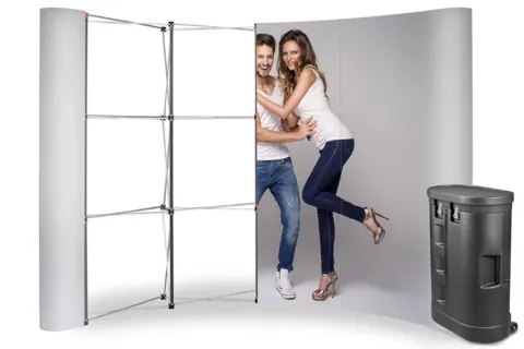 Magnetic Standard Pop Up wall - 3x4, arc, in a case counter