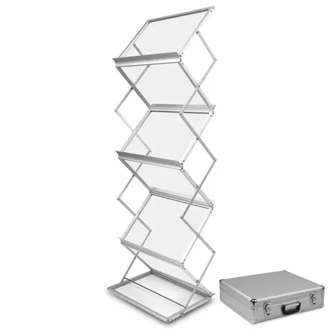 Montana brochure holder A3 in a case - silver