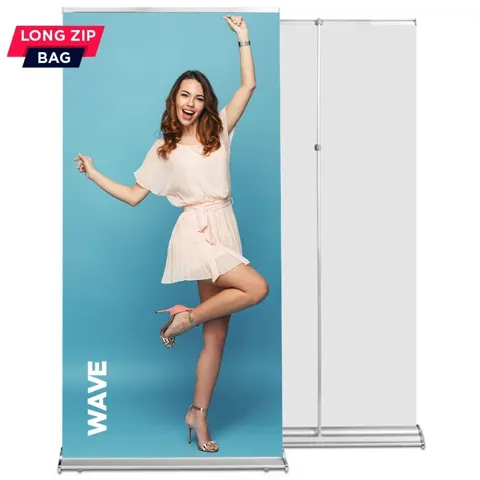 Roll up Wave 85x220 - telescopic pole, graphics exchange system