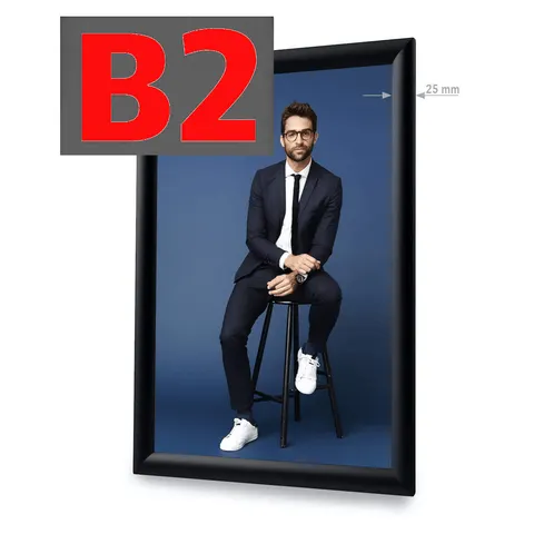 Snap frame Standard B2 - black