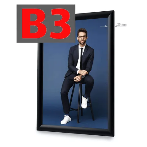 Snap frame Standard B3 - black