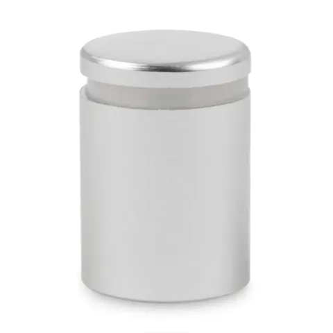 Standoff of aluminium - 19x19, silver matt
