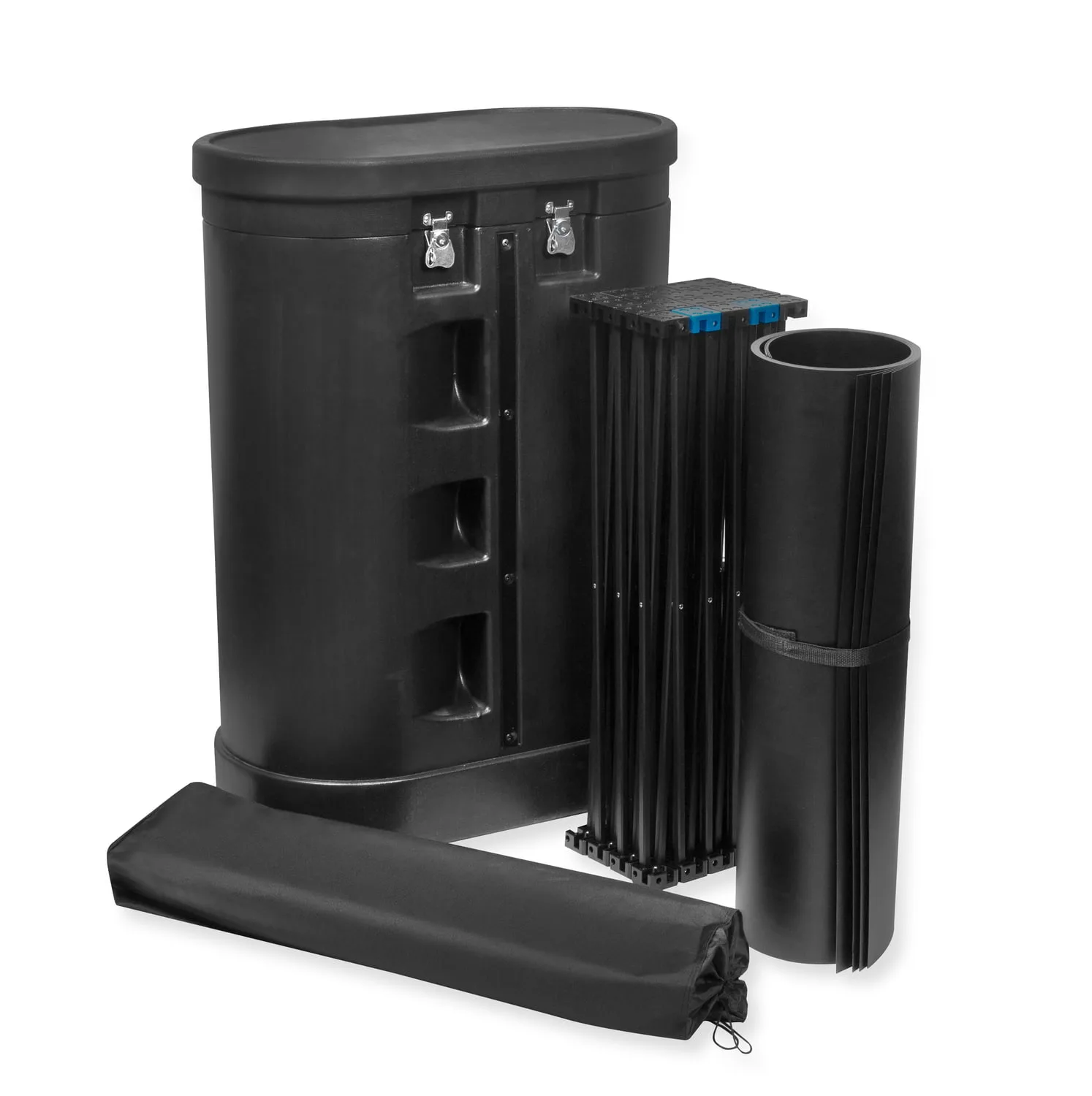 Black Pro Magnetic Pop Up Wall 3x3 straight in a case counter — foto 8