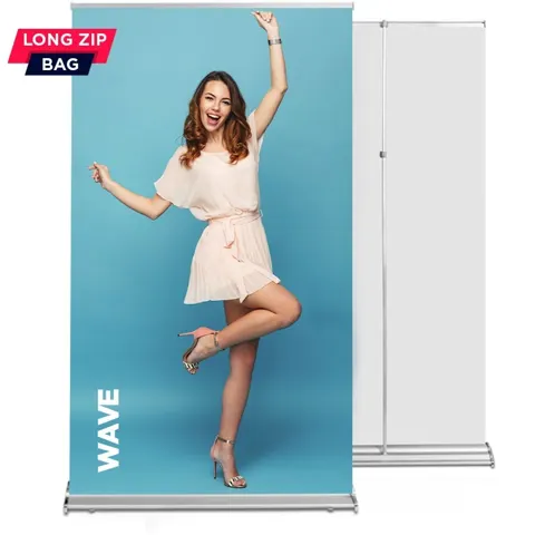 Roll up Wave 120x220 - telescopic pole, graphics exchange system