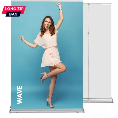 Roll up Wave 150x220 - telescopic pole, graphics exchange system