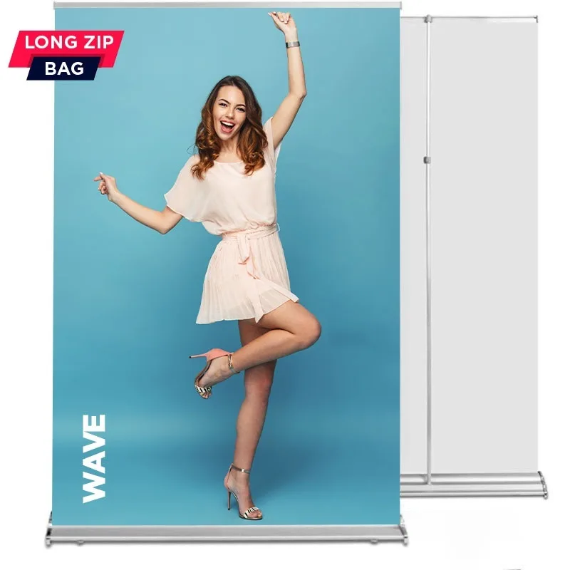 Roll up Wave 150x220 - telescopic pole, graphics exchange system (without printing)