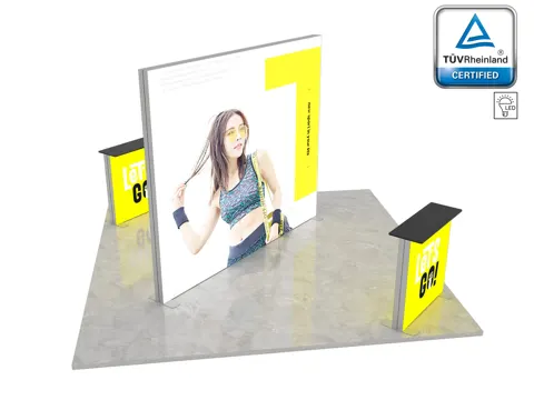 LUNIX™ exhibition booth 16 m² (4x4) island