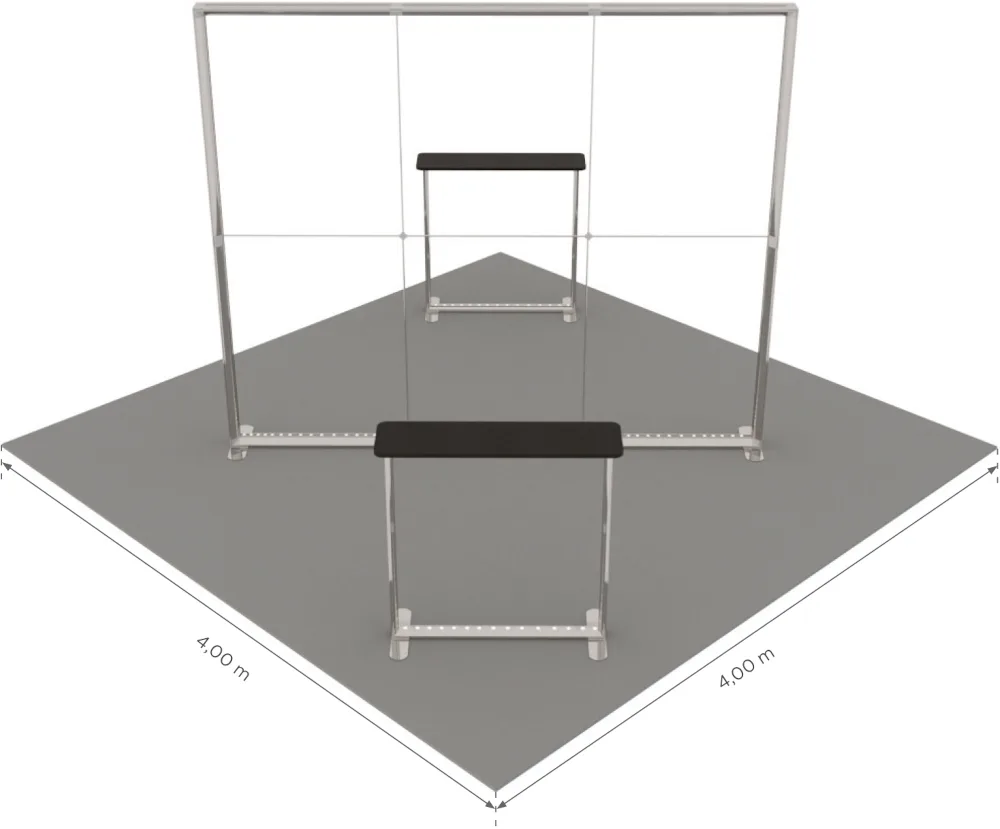 LUNIX™ exhibition booth 16 m² (4x4) island — foto 5