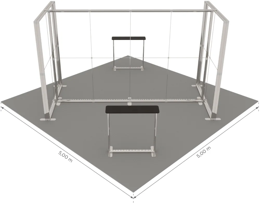 LUNIX™ exhibition booth 25 m² (5x5) island — foto 5