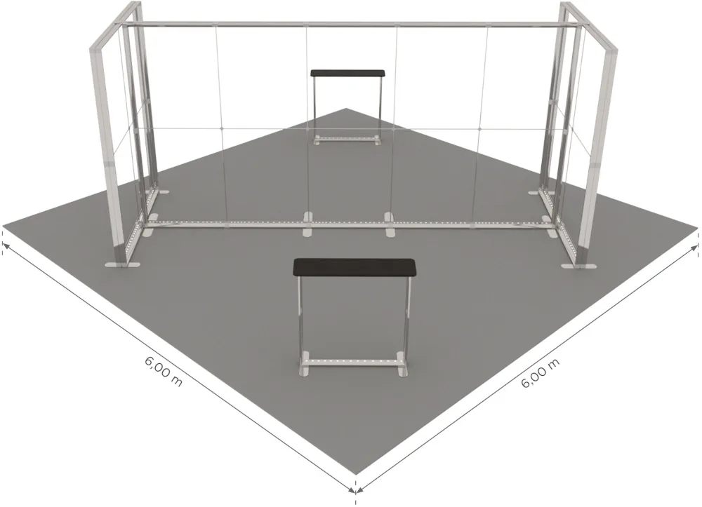 LUNIX™ exhibition booth 36 m² (6x6) island — foto 2