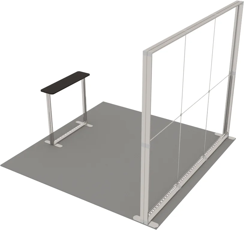 LUNIX™ exhibition booth 9 m² (3x3) peninsula — foto 3